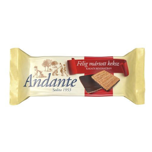 Andante félig mártott ét keksz - 100g