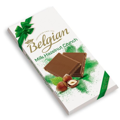 Belgian Milk Hazelnut Crunch mogyorós tejcsokoládé - 100 g