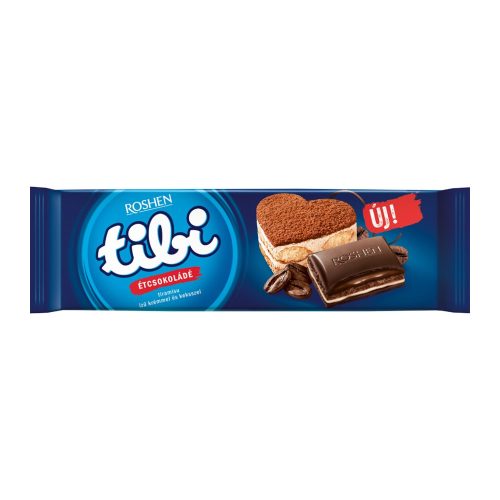 Tibi táblás étcsokoládé tiramisu ízű krémmel és keksszel - 290g