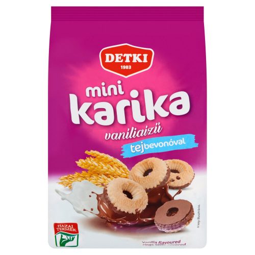 Detki mini karika vanília ízű tejbevonóval - 150g