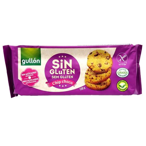 Gullon Choco Chips gluténmentes csokidarabos keksz - 130g