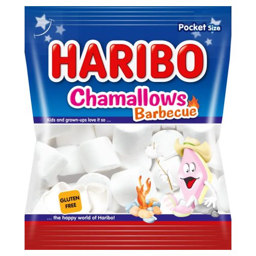 Haribo pillecukor chamallows Barbecue - 90g