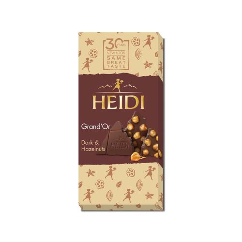 Heidi táblás étcsokoládé egészmogyoró - 100g