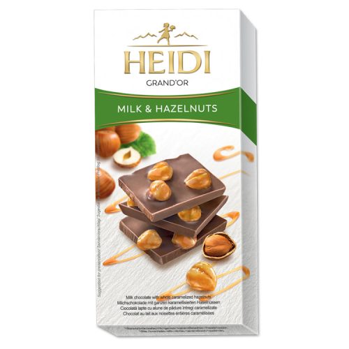 Heidi táblás tejcsokoládé egészmogyoró - 100g