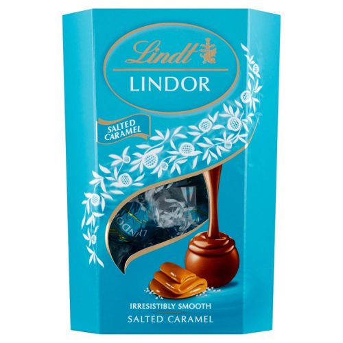 Lindor Salted Caramel tejcsokoládé golyók díszdobozban - 200g