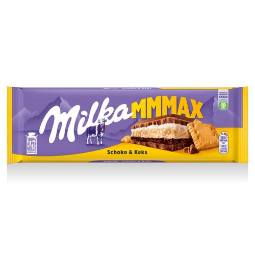 Milka táblás nugát choco&keksz - 300g