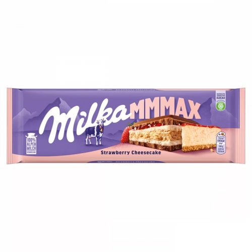 Milka táblás nagy eper-sajttorta - 300g