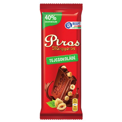 Piros Mogyorós tejcsokoládé - 80 g