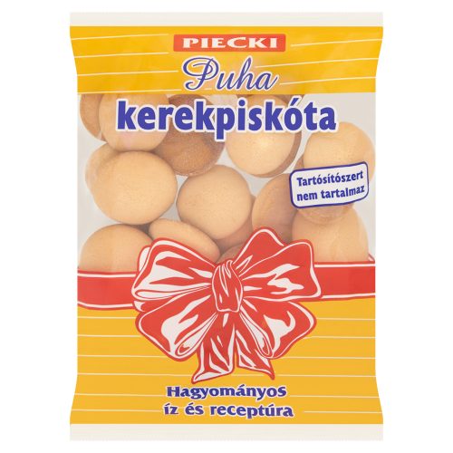 Oval puha kerek piskóta - 120g