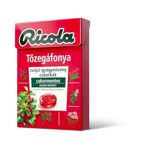 Ricola cukorka tőzegáfonya - 40g