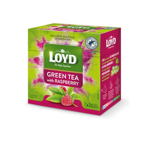 Loyd piramid tea green málna - 30g