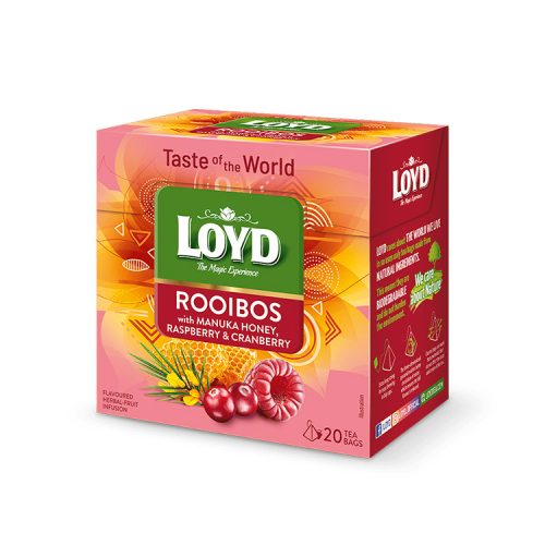 Loyd piramid tea méz-málna-áfonya - 34g