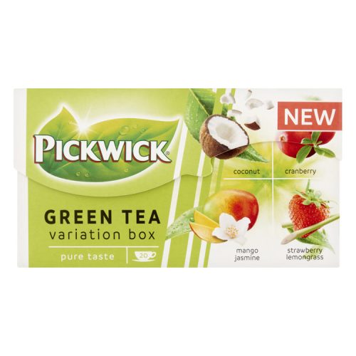 Pickwick zöldtea variációk (kókusz, áfonya, eper, mangó-jázmin) - 30 g