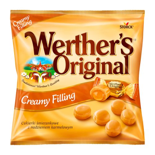 Werthers kemény tejszínes karamellkrémmel töltött cukorka - 80g