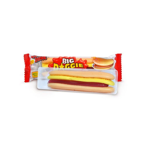 Big Doggie hot dog gumicukor, gluténmentes - 28g