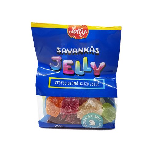 Lolly savankás Jelly vegyes gyümölcsízű zselé - 150g