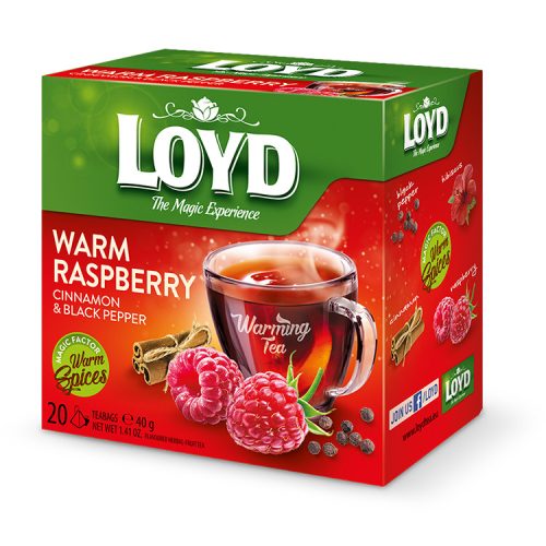 Loyd piramis HOT tea málna-bors-fahéj 40g