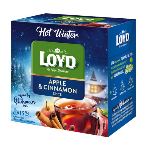 Loyd piramis HOT WINTER tea alma-fahéj (forralt bor) 45g