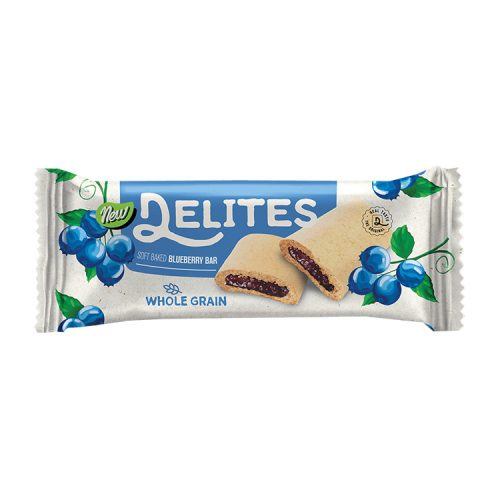 DELITES áfonya ízű szósszal töltött piskóta szelet - 25g