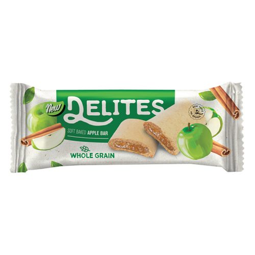 DELITES alma ízű szósszal töltött piskóta szelet - 25g