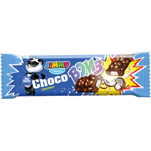 Jimmy Choco Bomb tejcsokoládéval bevont szelet kókuszos - 40 g