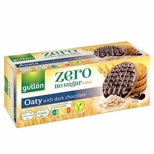 Gullon Avena étcsokoládé zabkeksz cukor hozzáadása nélkül - 275 g 1x15