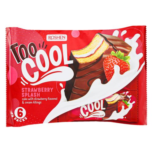 Too Cool Strawberry Splash eper ízű krémmel töltött piskóta - 270 g