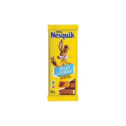 Nesquik MILKY & YUMMY tejes krémmel töltött tejcsokoládé - 100g