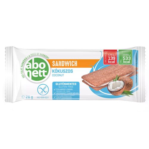 Abonett Sandwich kókuszos (gluténmentes) - 26g