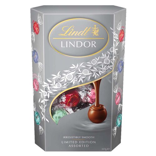 Lindor Silver Assorted csokoládé golyók díszdobozban - 200g